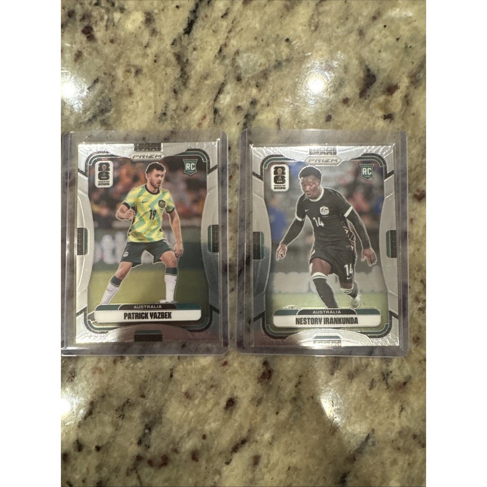 2026 Panini Prizm FIFA World Cup Rookie Duo Yazbek Irankunda Australia #RD